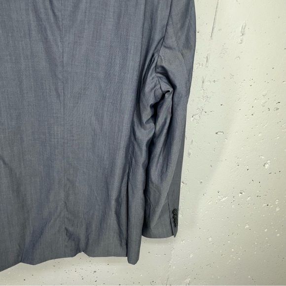 Brooks Brothers Men’s size 44R Red Fleece Line Gray Wool Blend Suit Jacket - Picture 6 of 14